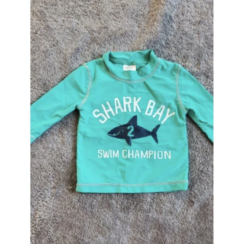 Carter's Baby Boy 3-6M Rashguard Short Sleeves
